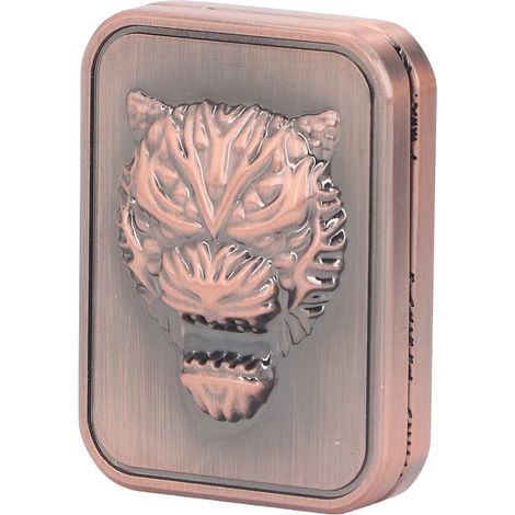 Magnetischer Totenkopf aus Metall mit Schiebemechanismus, tragbar, graviert, Klick-Stressabbau-Spielzeug fürs Büro, lila-bronze (1/5)