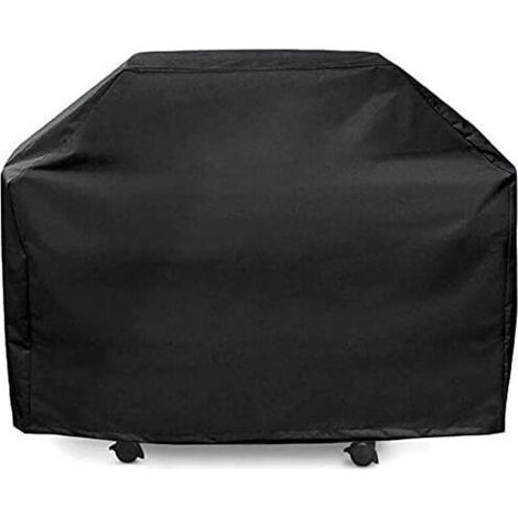 Housse pour barbecue à gaz, housse imperméable 210D pour plancha, housse de protection pour barbecue XL, sangle réglable, convient à la plupart des barbecues (145 x 61 x 117 cm) (1/4)