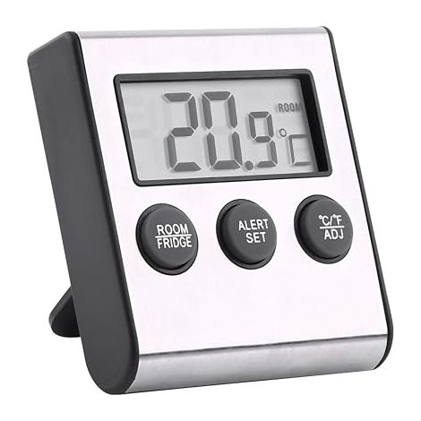 Sonde de 148mm pour barbecue et pâtisserie –Thermomètre de cuisson numérique 0250°C avec minuterie d'alarme – Précision ±1°C (1/5)