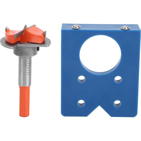 Outil de perçage de porte avec gabarit de perçage pour charnières, guide de perçage de précision, kit d'outils pour le travail du bois, 35 mm (1/5)