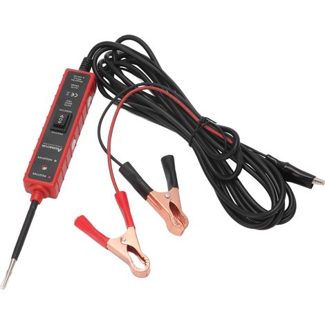 Sonde de test d'alimentation pour testeur de circuit automobile 6-24V, type universel, adaptée aux systèmes électriques automobiles. (1/5)