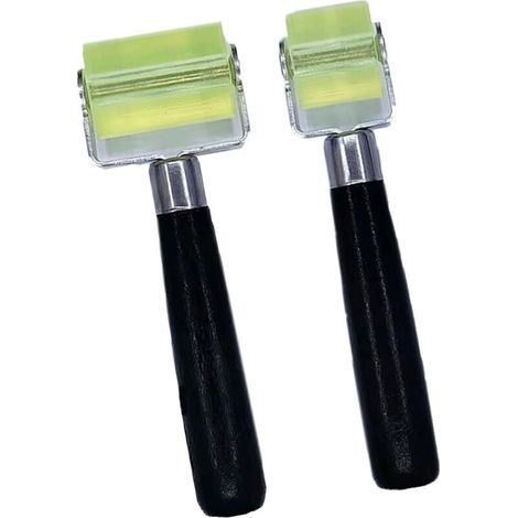 Confezione da 2 rulli per isolamento acustico auto, rullo di pressione da 3 cm, rullo di colla da 5 cm, rullo per cucire, rotolo di carta da parati, rullo in silicone per carta da parati. (1/5)