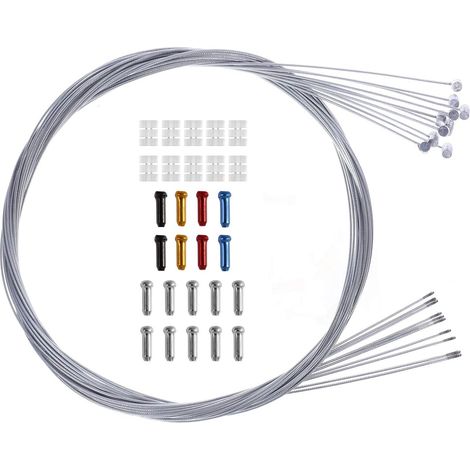 Câbles de Frein Avant et arrière pour vélo Câble de Frein Vélo de Montagne avec Accessoires de câble pour vélo VTT vélos de Ville, etc. (1/5)