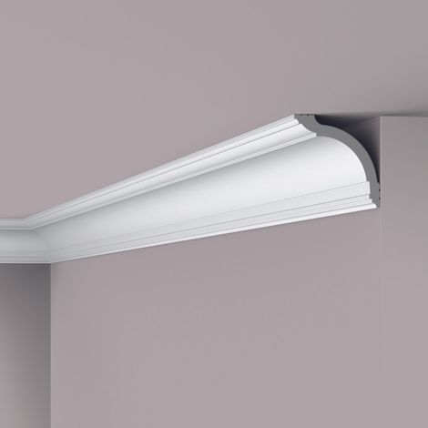 Eckleiste NMC WT17 WALLSTYL Noel Marquet Deckenleiste Stuckleiste Zierleiste Zeitloses Klassisches Design weiß 2 m (1/4)