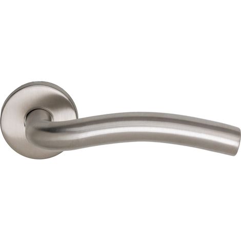 Manilla puerta Ares inox roseta redonda para exterior/interior (1/5)