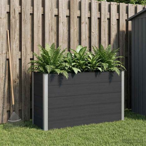 Teenpull – Hochbeet Schwarz 150 x 50 x 91 cm (1/5)