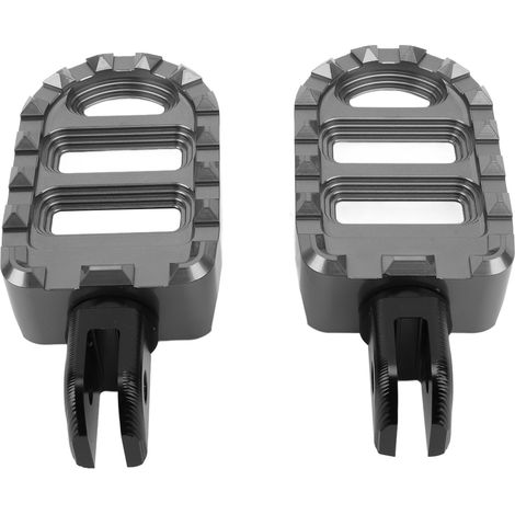 1 paire de pédales avant de moto en alliage d'aluminium haute résistance, repose-pieds pour Speedmaster 2018 à 2023, gris (1/5)
