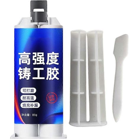 Colle industrielle polyvalente pour le soudage à froid des métaux et la réparation de pièces moulées, 85 g (1/5)
