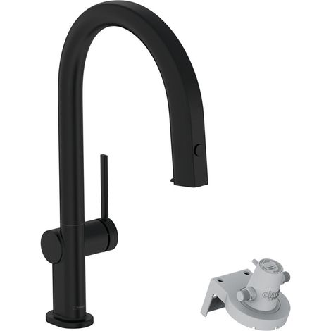 Système de filtration 210 Aquitura M91 Tuyau extensible, 1 jet noir mat