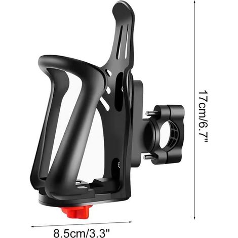 Portabotellas para bicicletas，portabotellas ajustable para bicicletas，accesorios ligeros para portabotellas，apto para manillares de bicicletas (1/5)
