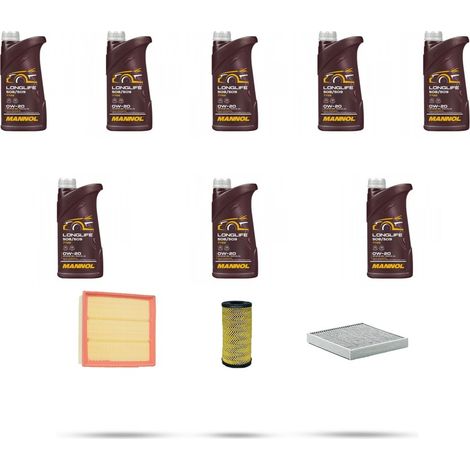 Kit tagliando 3 FILTRI e 8L OLIO compatibile con Nissan Primastar II (X82) 2.0 DCI 125Kw Dal 2021