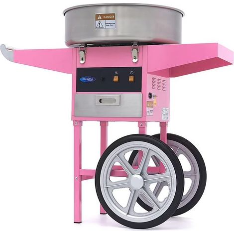 Machine à barbe à papa Maxima Ø 52 cm - Rose, avec chariot - 1080 W (1/5)