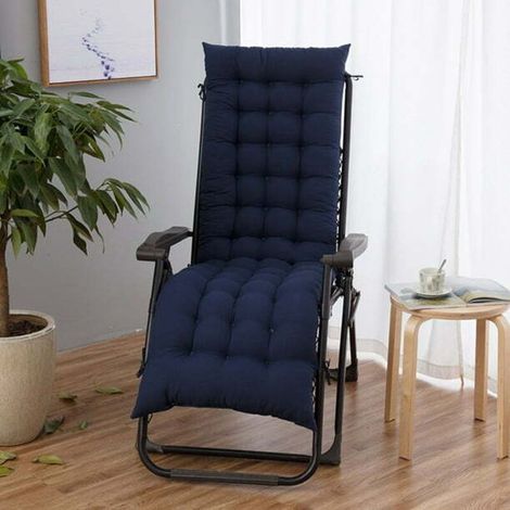 Coussin de chaise souple chaise longue terrasse patio piscine arrière-cour coussin de siège de jardin (1/5)