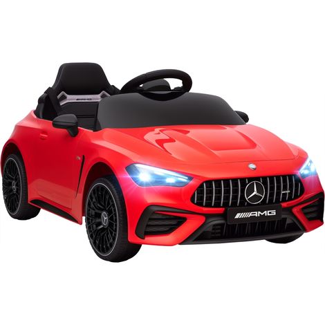 Voiture électrique enfant design Mercedes 12V avec télécommande lumières LED et musique rouge pour 3 à 6 ans (1/5)