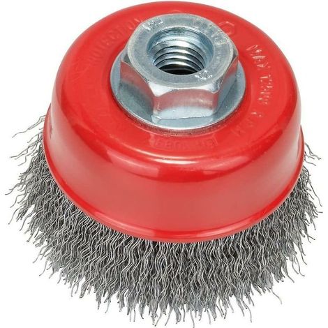Brosse boisseau en fil d'acier/inox 75 mm (1/5)