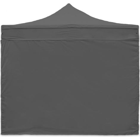 Mur plein 3 m pour tente pliante gris (1/5)