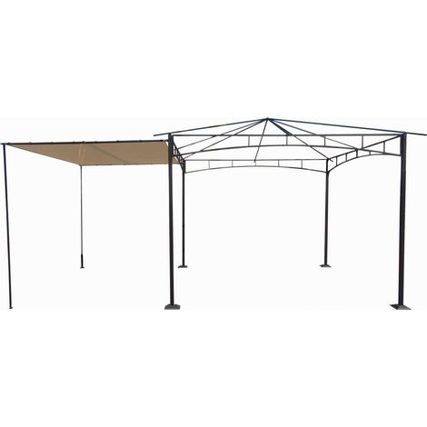 TrendLine Seitenteil zu Pavillon Menorca 290 x 200cm Beige Sonnenschutz (1/2)