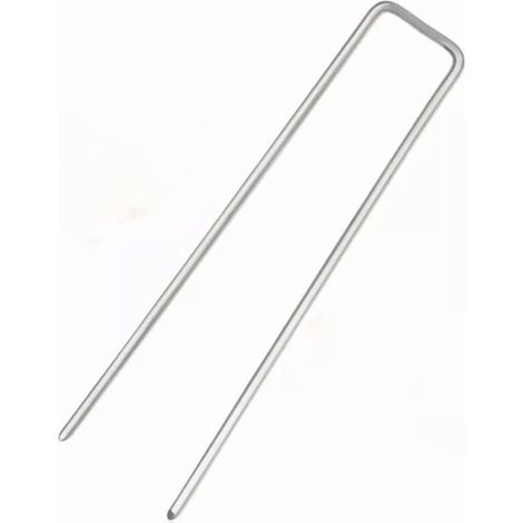 50PCS Clous de gazon de type U en acier galvanisé résistant à la rouille Piquets de jardin (1/4)