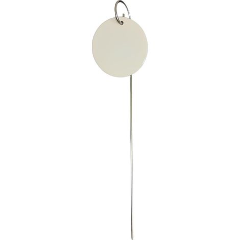 Étiquettes en céramique pour plantes, blanches, réutilisables et double face, pour l'organisation du jardin, étiquettes pour herbes aromatiques et légumes, tuteurs décoratifs d'identification des plan