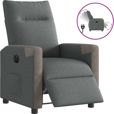 Maison Exclusive - Relaxsessel Elektrisch Dunkelgrau Stoff