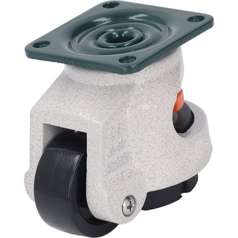Caster à niveau diamètre extérieur 40 mm haute charge réglable en hauteur roulette à platine (1/5)