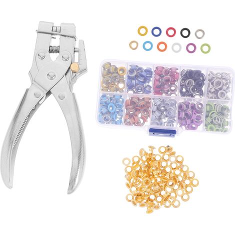 Kit Pince à Œillets Portative avec Perforateur Métal – Outils de Bricolage pour Tissus, Bâches, Vêtements et Accessoires (1/5)