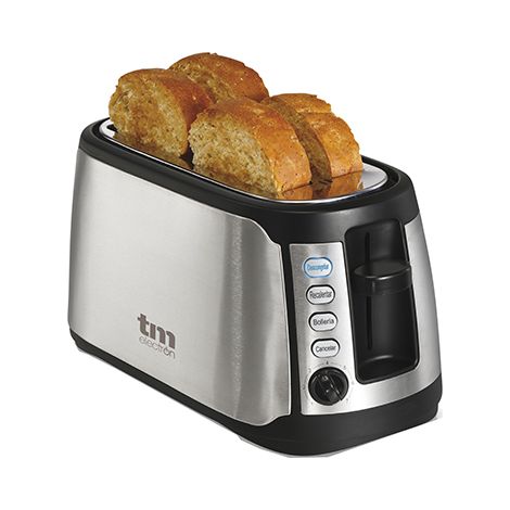 TM Electron 1400 W Tostadora Acero Inoxidable 4 Rebanadas (1/5)