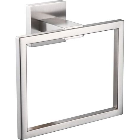 Anneau porte-serviettes, crochet porte-serviettes, porte-serviettes mural, acier inoxydable, style moderne, acier brossé (1/4)