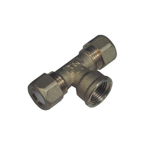 TEE FEMMINA PER RAME CON OGIVA TEFLON TIEMME- 3/4 x 22- TIEMM- pezzi 1