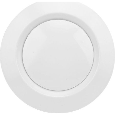 Grille D'aération Ronde 75 Mm, Diffuseur de Plafond Réglable en Plastique ABS pour Chambre à Coucher, Salle de Bain, Salon (1/4)