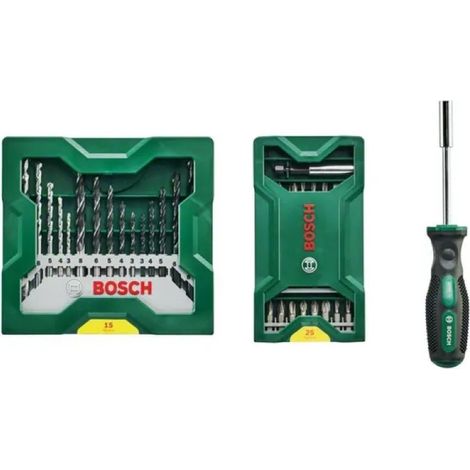 Brocas y puntas set 25 +15 + mango atornillador gratis (41 p (1/4)