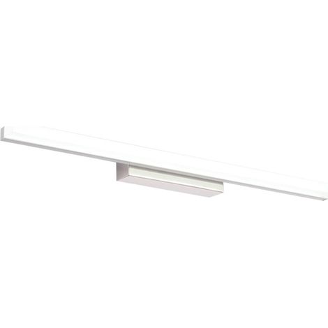 Beyamis Applique SdB LED 40cm – 3 couleurs, étanche, argent, effet miroir, 6W (1/5)