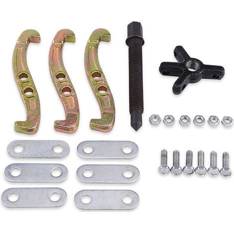 Extracteur de roulements de moyeu robuste 3", 4" 6" pour roues de voiture et fourgonnette, outil de démontage de poulies de roue avec 3 mâchoires (1/5)