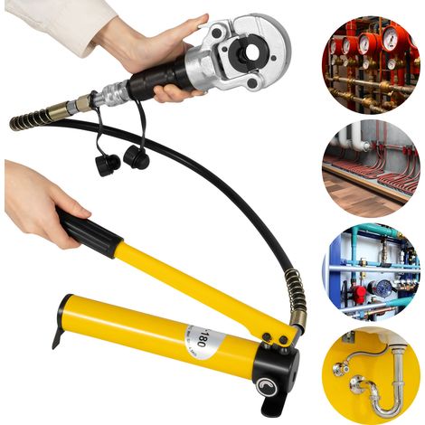 Hydraulische Presszange 6T für Kupferrohre mit V/TH-förmigen Matrizen 12–32 mm