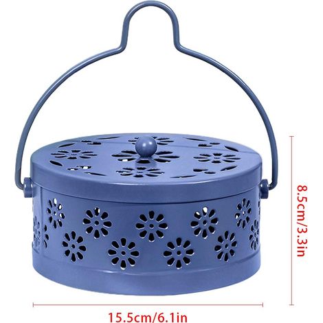 Leerer Halter für Mückenabwehrspiralen, multifunktionale Box für Schlafzimmer, Büro, Arbeitszimmer, Behälter für Mückenabwehr-Räucherstäbchen (1/5)
