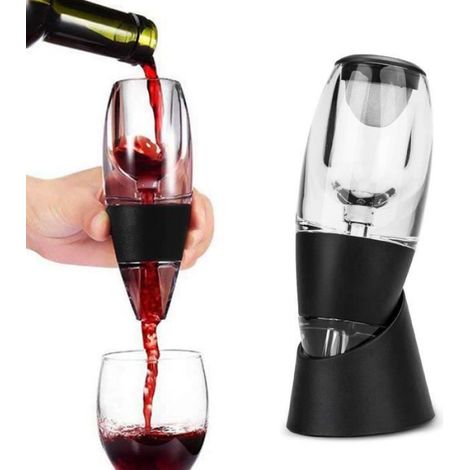 Décanteur-Aérateur À Vin - Filtre Amovible En Acier Inoxydable - Pour Service Direct À La Table - 1 Pièce (1/4)