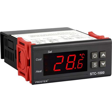 Thermostat Numérique STC-1000 - 1 Unité - Plastique - Contrôle Température - Chauffage Refroidissement - 75x34,5mm (1/5)