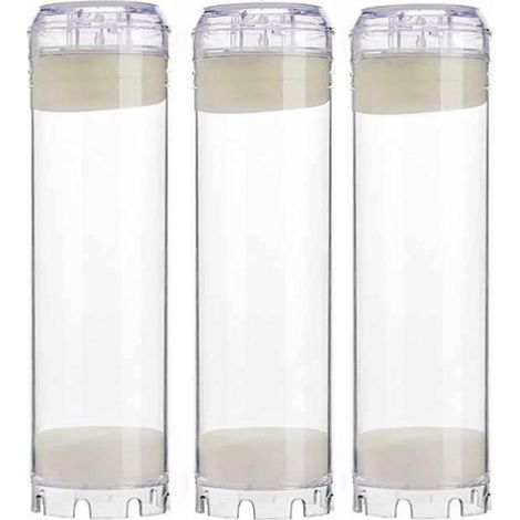 CSPARKV 3 Pack 10 Inch Activated Carbon Cartridges - Chlorine / Bad Taste and Odor Removal for Drinking Water (1/4)