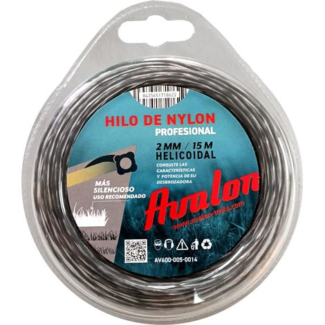 Avalon - Filo elicoidale in Nylon Universale per decespugliatore e Tosaerba (2 mm x 15 m) (1/5)