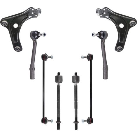KIT BRACCIO OSCILLANTE 8 PEZZI COMPATIBILE CON DS DS 3 (SA) 1.6 BlueHDi 100 (SABHY0, S / Kit Sospensione Completo OE/OEM / Bracci Oscillanti + Testine Sterzo / Sostituzione Diretta OEM