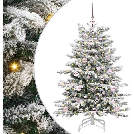 Sapin de Noël artificiel, à branches mobiles, blanc, 120 cm (1/5)