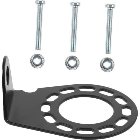 Support de Prise Remorque Noir avec Vis Support de Fixation Robuste pour Connecteur Attelage de Remorque Accessoires Polyvalents pour Montage Sécurisé sur Caravane et Camping- (1/5)