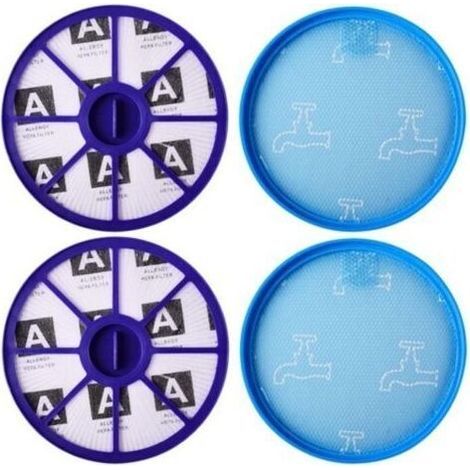 Kit de filtres HEPA avant et arrière pour aspirateur Dyson DC19 DC20 DC21, pièces de rechange pour filtres moteur supérieurs et inférieurs avant et après - 2 pièces (1/5)