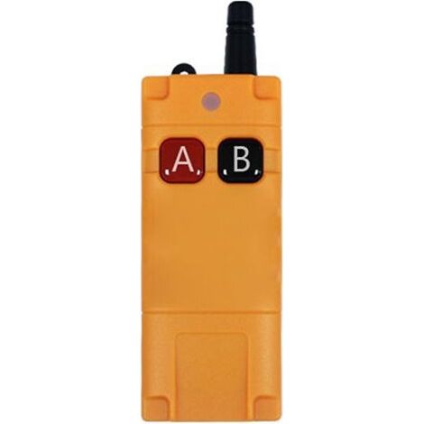 Telecomando industriale wireless ad alta potenza, impermeabile e resistente alle cadute, chip EV1527 ASK, portata 2000 m, 433 MHz, 2 pulsanti