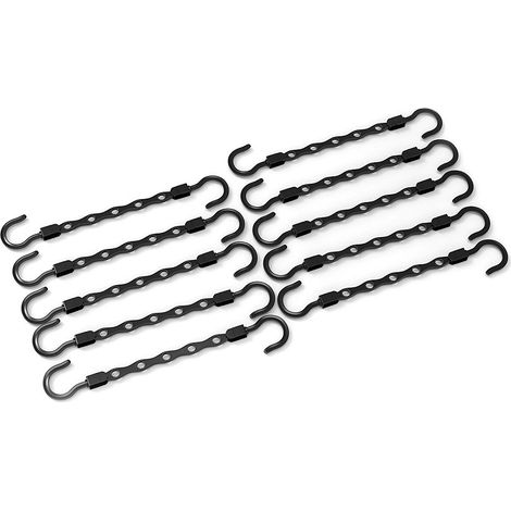 Lot de 10 cintres magiques pour placard, organisateurs et rangements, compatibles avec les armoires. (1/3)