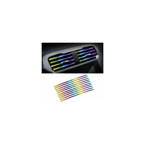 (couleur)20 PCS accessoire voiture interieur voiture accessoires interieur accessoires voiture intérieur tuning voiture Bandes Décoration de Sortie d’Air de Voiture Bande de Grille d'Aération (1/5)