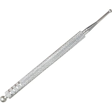 Lápiz de masaje para puntos de acupuntura, lápiz de meridianos, bastón de masaje para puntos de acupuntura, bastón de acupuntura, cuidado de cicatrices, acero inoxidable, 10 cm de largo, diámetro de e (1/5)