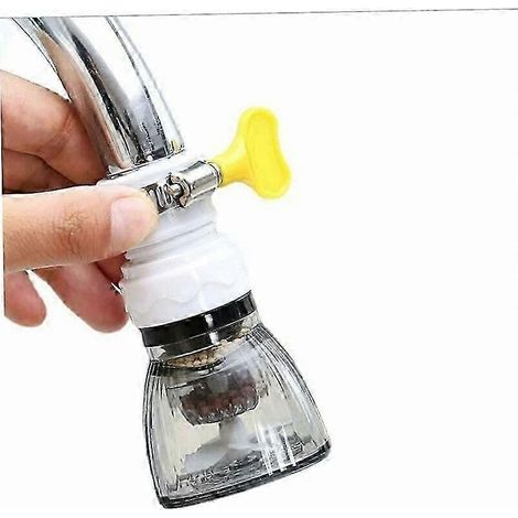 Verstellbarer Wasserfilter mit Spritzschutz für Küchenarmaturen (schwarz, 5 Stück) (1/5)