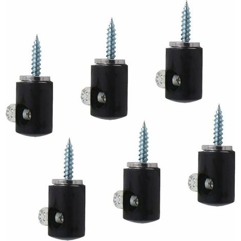 Lot de 6 crochets dclairage pour lustre crochet pour lustre plafonnier cble Noir YYV (1/4)