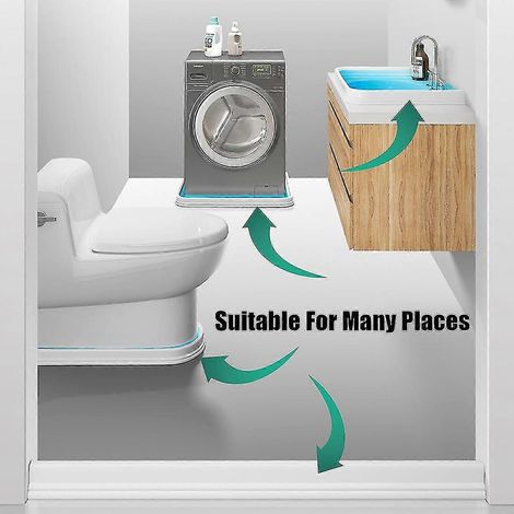 Barrière anti-inondation flexible de 100 cm pour salle de bain, en caoutchouc silicone. (1/5)